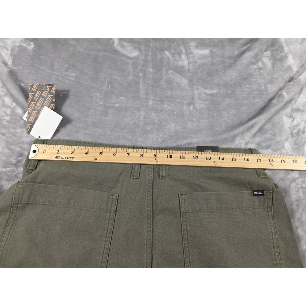 NWT Vans Women's Size 31 (34x31) Olive Green Canvas Arroyo Wide Leg Cargo Pants - Picture 8 of 10